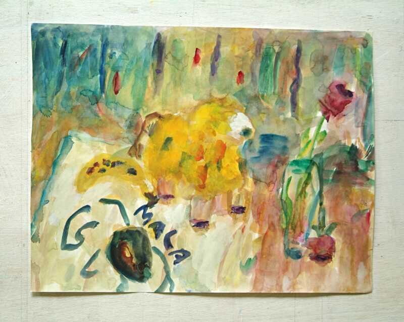 松本重雄 油絵 額なし 松本重雄 油絵 額なし